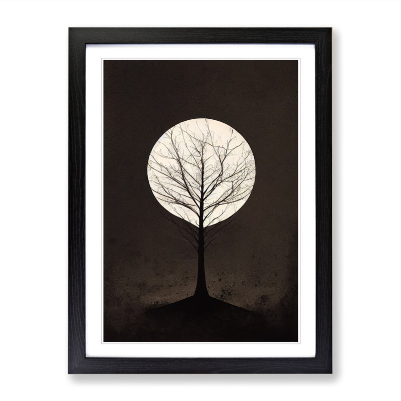 Contemporary Tree Vol.2 - Framed Print, Black Framed, 34cm H x 25cm W