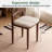 Solid Oak Vanity Stool with Upholstered Seat-1880815918-2143546568-2143546579