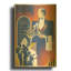«Band and Waiter» par David Chestnutt, art mural en métal doré, 12 po x 16 po-1067020121