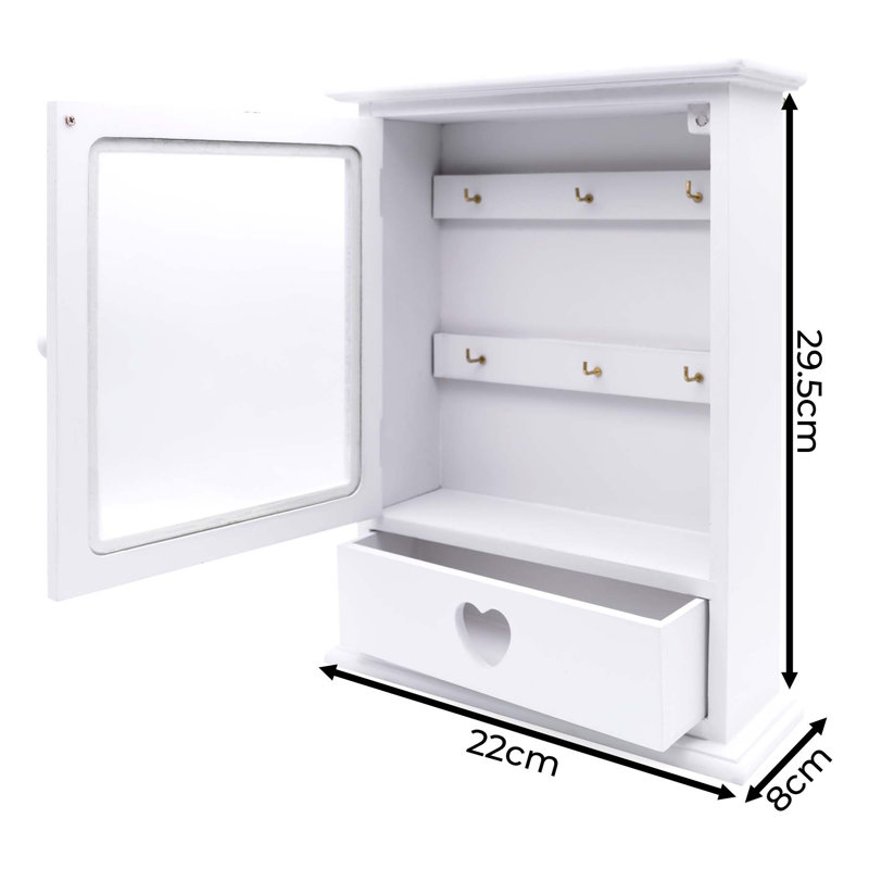 Sahraoui Manufactured Wood Wall Organizer with Key Hooks