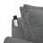 Eaden Gray Chenille Power Sofa W/Sleeper