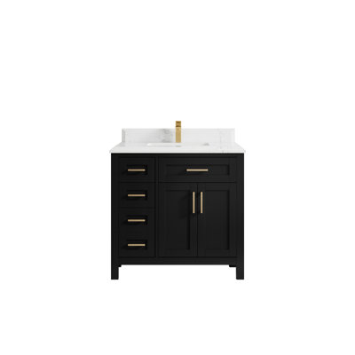 36'' Single Bathroom Vanity with Quartz Top