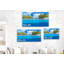 «Mccutchen Blue Infinity Pool Paradise & Palms», reproduction d'art graphique sur toile tendue-399393164