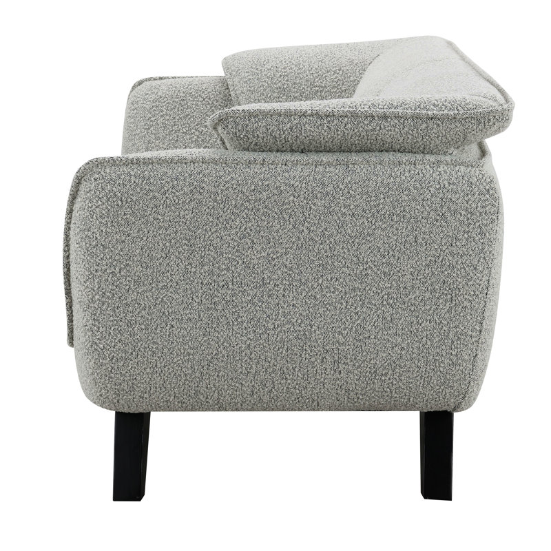 Causeuse Boucle gris clair, Boucle gris