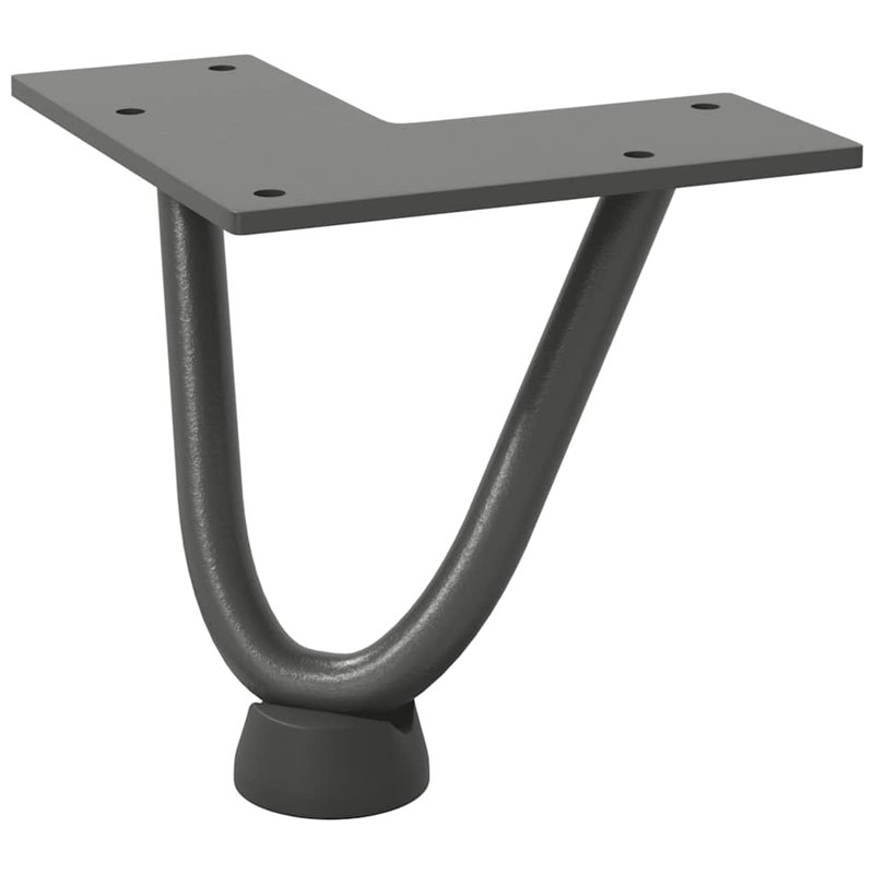 Ayauna Table Leg, 10cm H x 12cm W x 12cm D, Anthracite
