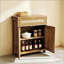 Buffet en rotin, rangement de ferme avec tablette réglable, armoire de cuisine Boho pour la salle à manger et le salon