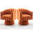 Murrow Velvet Swivel Barrel Chair-409425050