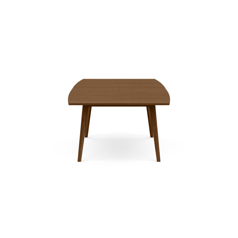 Catalina Four Leg Extension Table, 60" L x 40" W, Natural Walnut