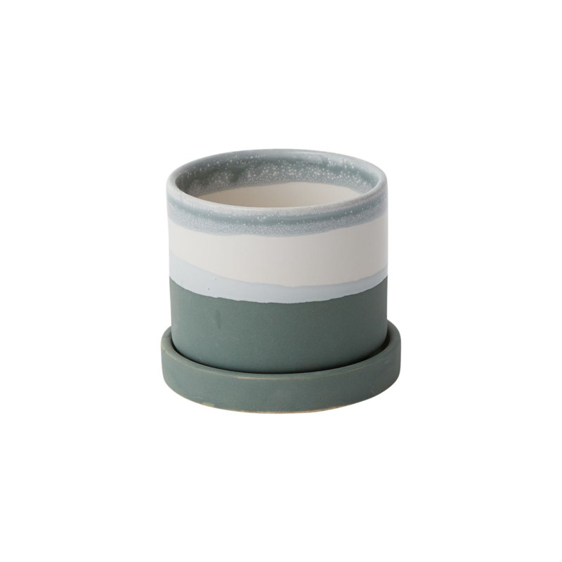 Harim Handmade Ceramic Pot Planter, 3" H x 3.5" W x 3.5" D