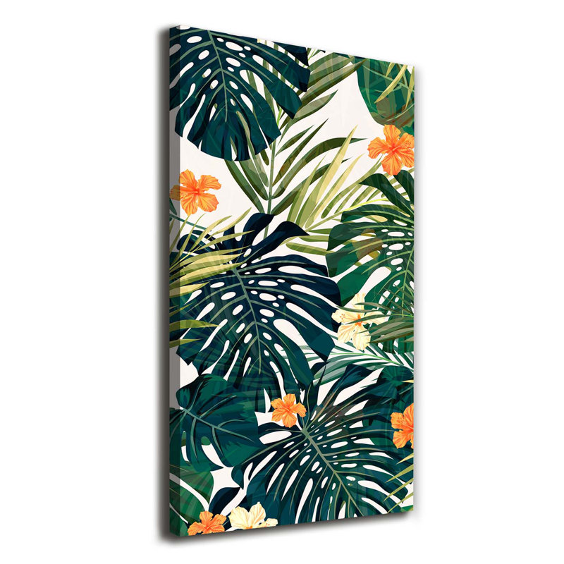 Hawaiian 1 Piece Wrapped Canvas Wall Art