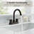 Double Handle High-Arc Centerset Bathroom Faucet(Set of 2)-128613749