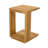 Zyla Outdoor 2-Piece Acacia Wood Conversation Set with Removable Cushions