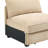 Wheat Chenille Sectional Sofa Set With Drawers And Storage Ottoman-1351723503