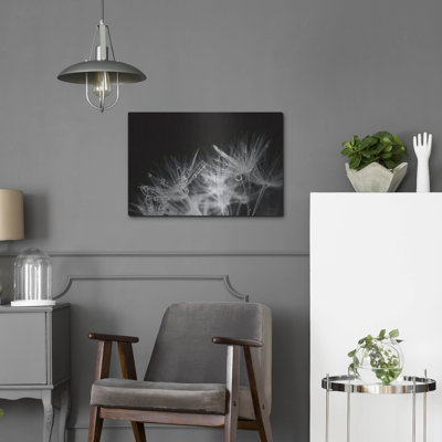 «Dandelion Dewdrops 2» par Laura Marshall, art mural en métal