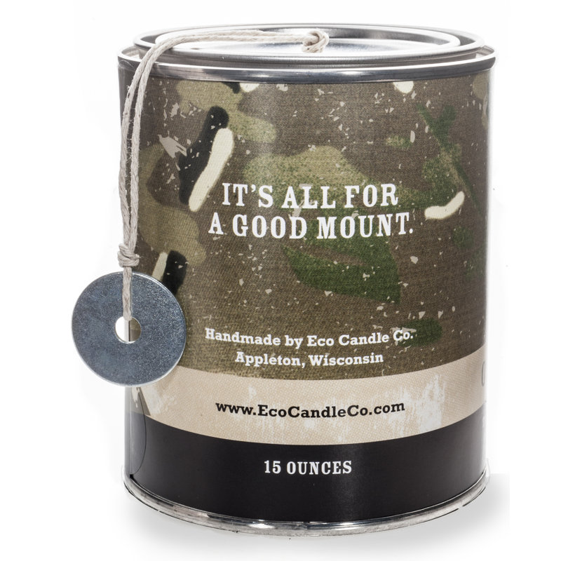 Outdoorsman Scented Jar Candle with Metal Holder