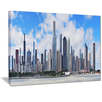 « chicago city urban horizon », reproduction d’impression sur toile