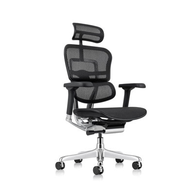 Luxury Ergonomic Office Chair, Sparkle Mesh & Chenille Fabric Desk Chair, 15cm Thick Zoned Cushion, 3-Segment Back Support, 135° Reclining Computer Chair with 3D Armrest & Silent Casters for Home Office