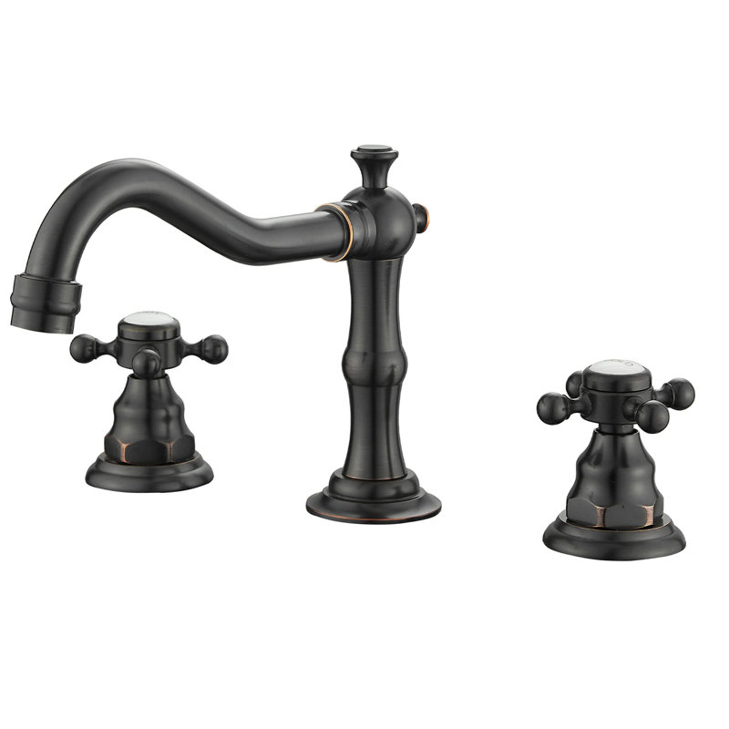 2-handle Bathroom Faucet with Drain Assembly, Oil Rubbed Bronze
