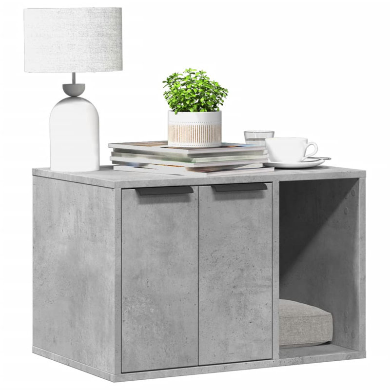 Engineered Wood Stocking Holder, Concrete Grey