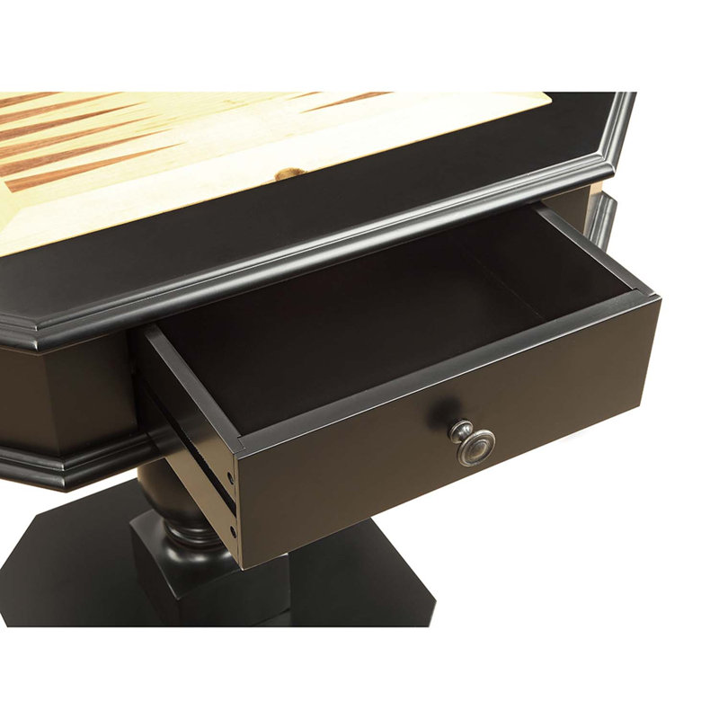 Table de jeu Bishop, noir, Black
