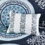 Édredon simple TG et drap - médaillon bleu marine-121234531-121234532