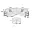 Ensemble de canapé modulaire contemporain 4 pièces-1321029463
