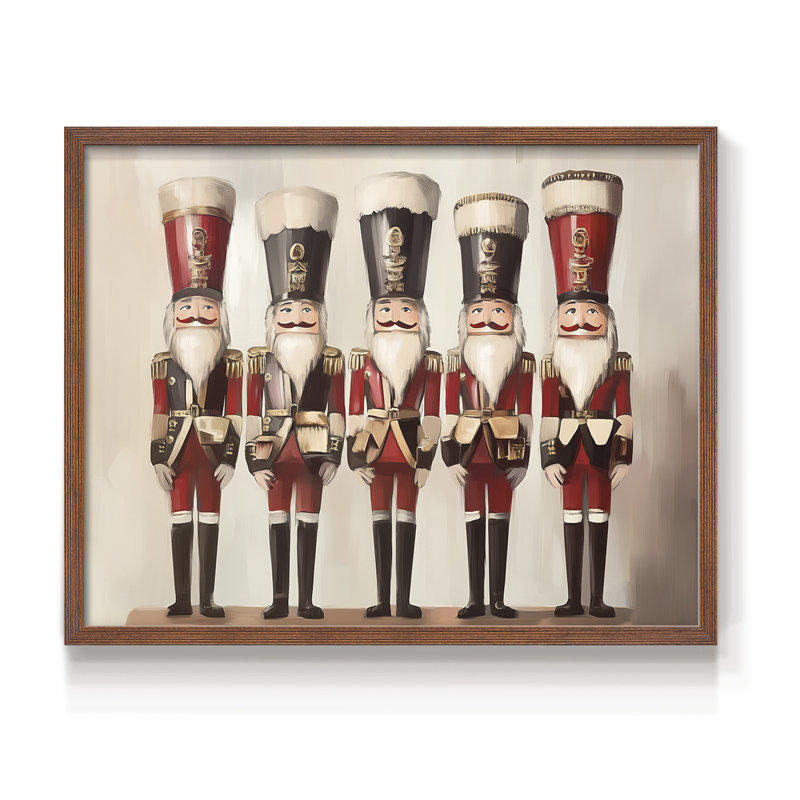 Art de Noël - CML XXIV - Reproduction encadrée - Restickable, H 8 po x l 10 po, Noyer