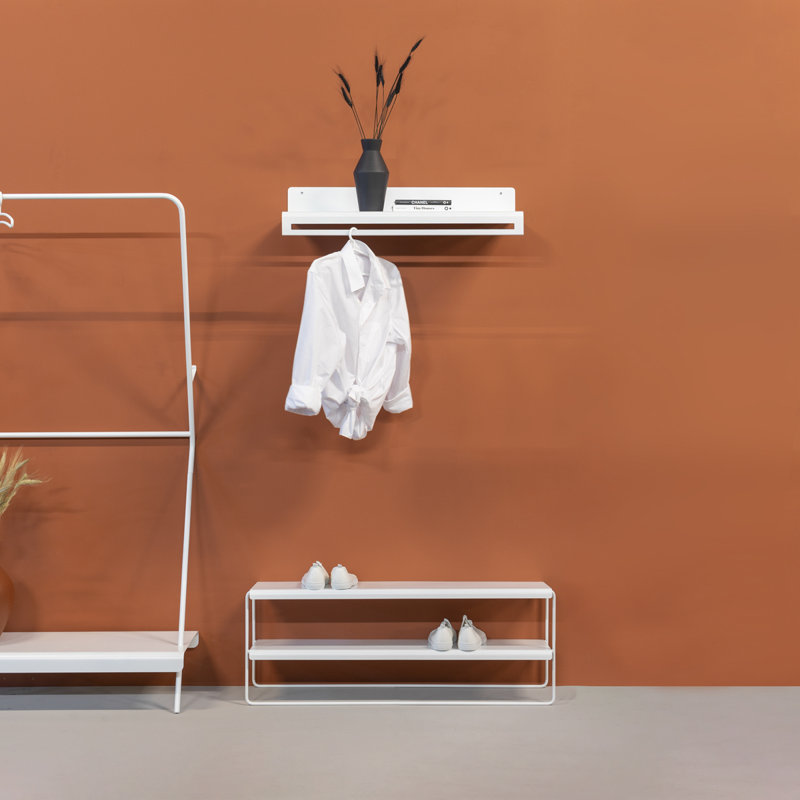NIVO 10 Pair Shoe Rack, White
