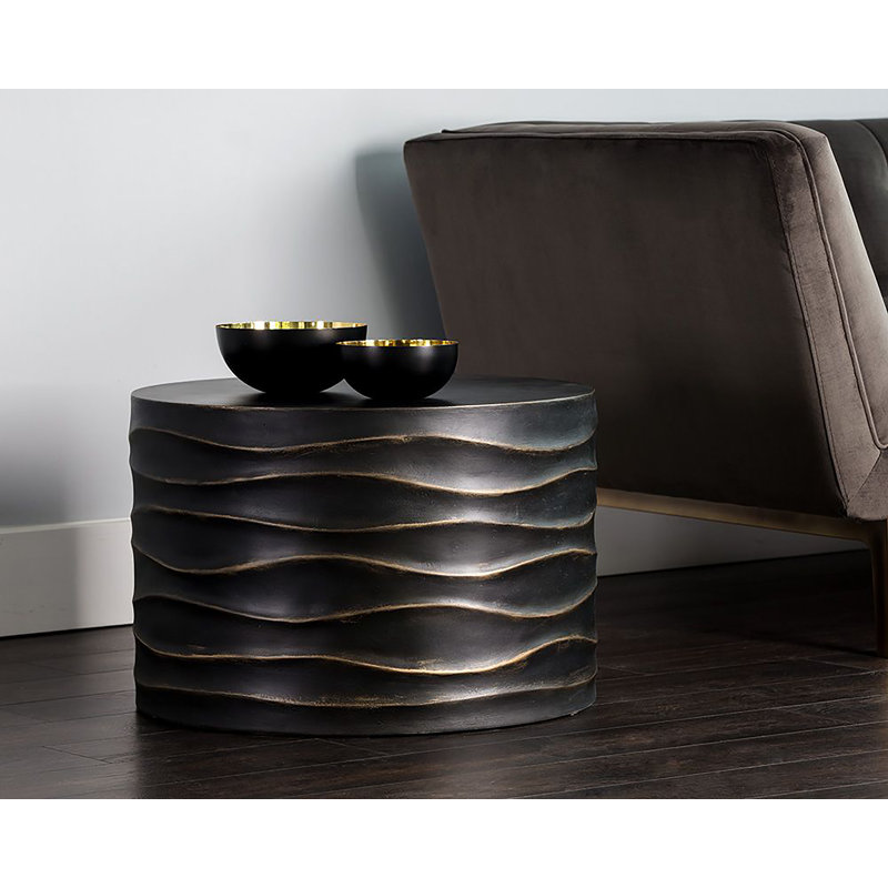 Corey Coffee Table, Black, 16" H x 23.5" L x 23.5" W