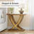 End Table with Cross Fishtail Support