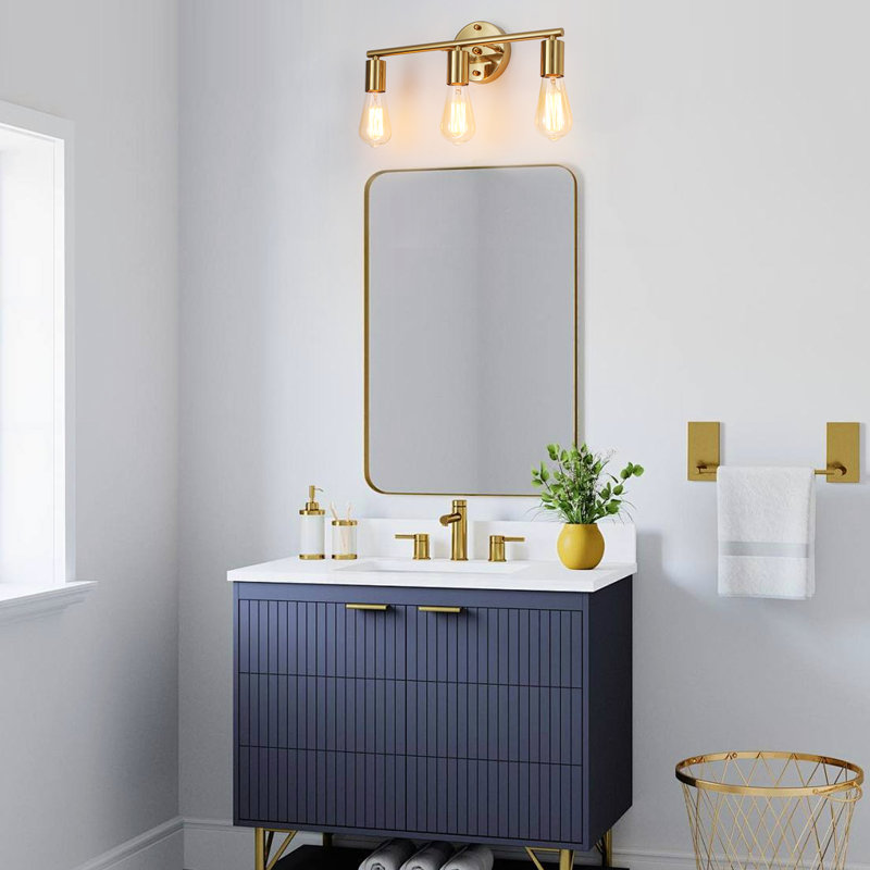 Lurean 3 - Light Dimmable Vanity Light, Gold