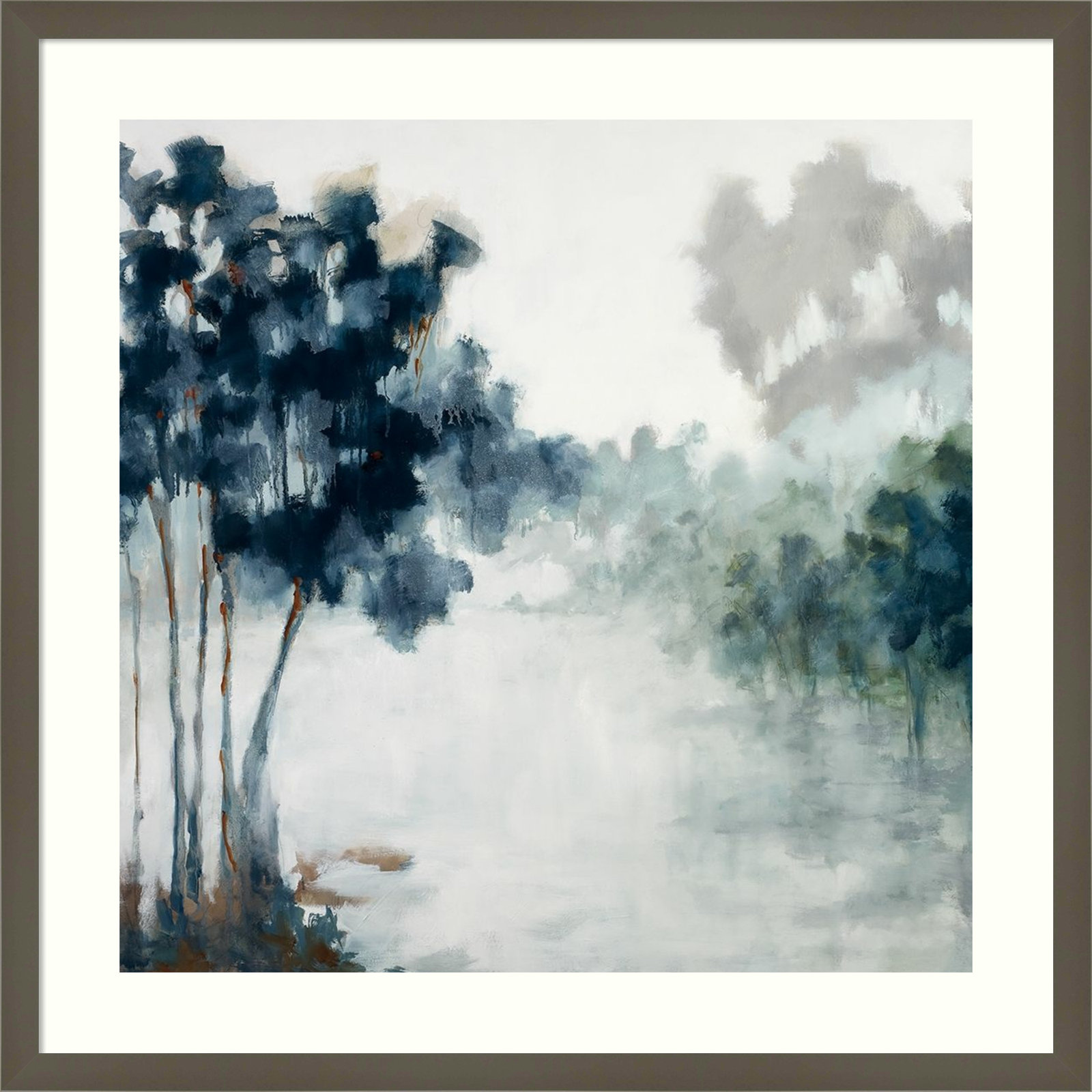 Soft Winter Light Print by Jacqueline Ellens, Black Framed Paper, 25" H x 25" W