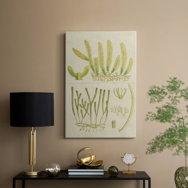 Herbe de mer en V rétro - galerie Cavas sur mesure, H 48 po x l 32 po