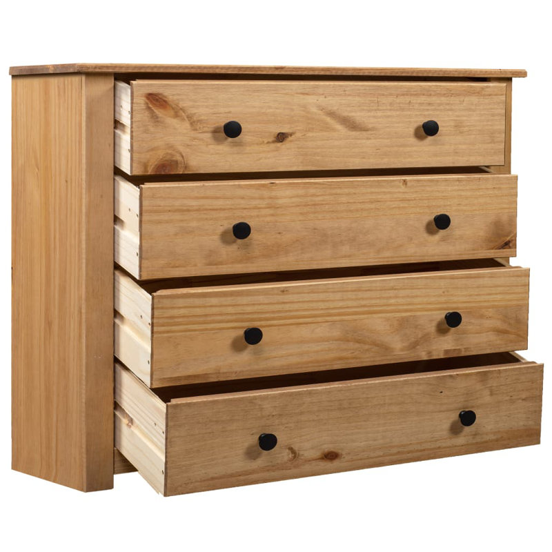 Brammer Solid Wood 73cm W 4 - Drawer Chest of Drawers, Brown