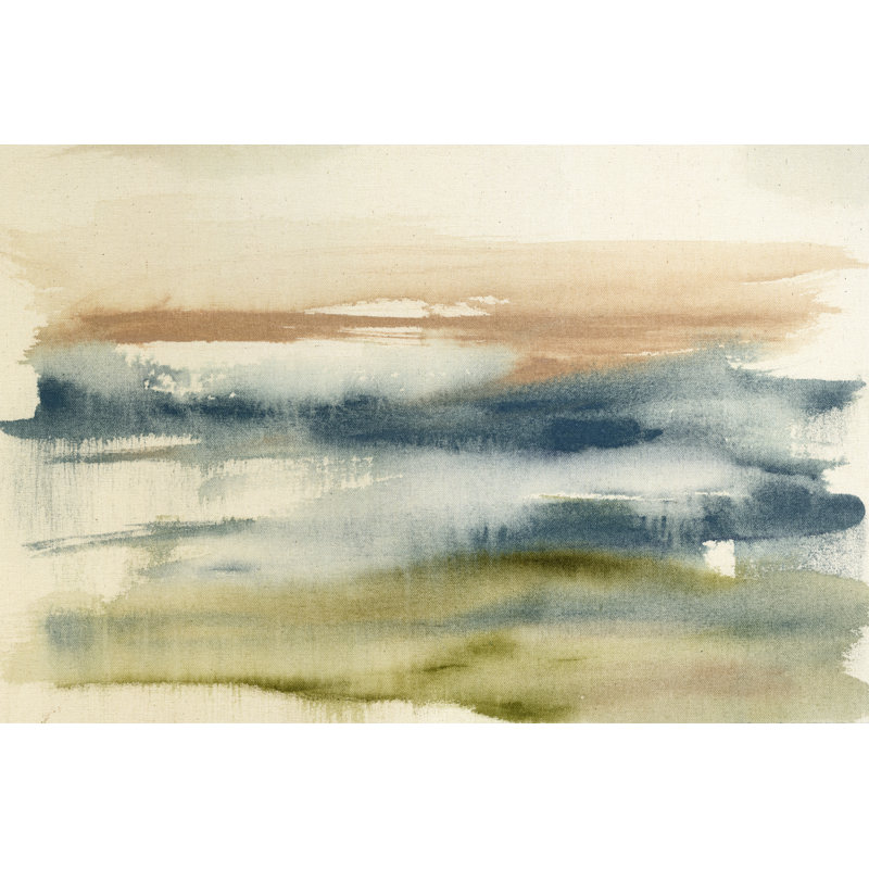Blended Horizon II by Jennifer Goldberger - Painting on Canvas, 61 cm H x 91 cm W, Wrapped Canvas