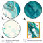 Turquoise Waves in Paradise V - reproduction sur toile-387071032-387071031