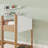 Ayrah Kids Twin Solid Wood Loft Bed with Desk and Teddy Fleece Fabric Headboard & Footboard