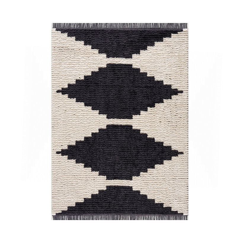 Black & Ivory Modern Area Rug
