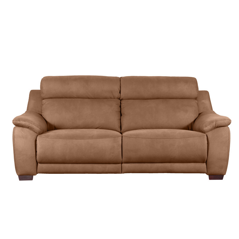 Nedia 2 Seater Power Reclining Upholstered Sofa, Tan