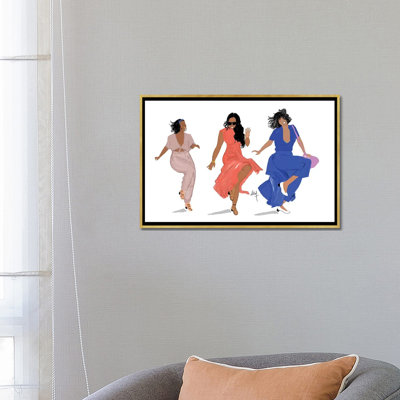 " 3 Brown Girls " Acrylic Painting