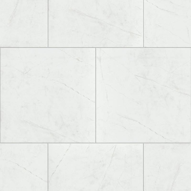 Sterlina II Asphalt 24 in. x 24 in. Matte Porcelain Floor and Wall Tile (15.5 sq. ft./Case), White