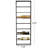 Kaya 8 Bottle Wall Mounted Wine Bottle Rack in Black