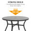 Argyri 44" Round Metal Outdoor Dining Table