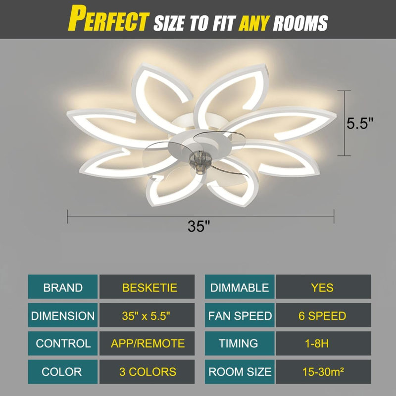 Modern Low Ceiling Fan