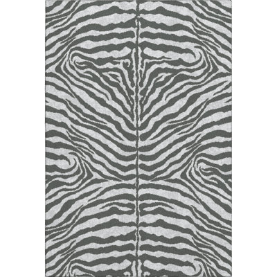 Premium Machine Washable Kishonna AMF42 Gray Rug