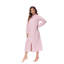 Peignoir pelucheux mi-mollet avec poches-1267095015-1267095014