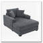 Chaise longue surdimensionnée 43,5 po en chenille avec coussin, station de charge et porte-gobelets-485086858