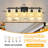 Modern Vanity Mirror Light Fixture, Elegant Bathroom Wall Sconce (Bulbs Not Included)-706971272-710549956