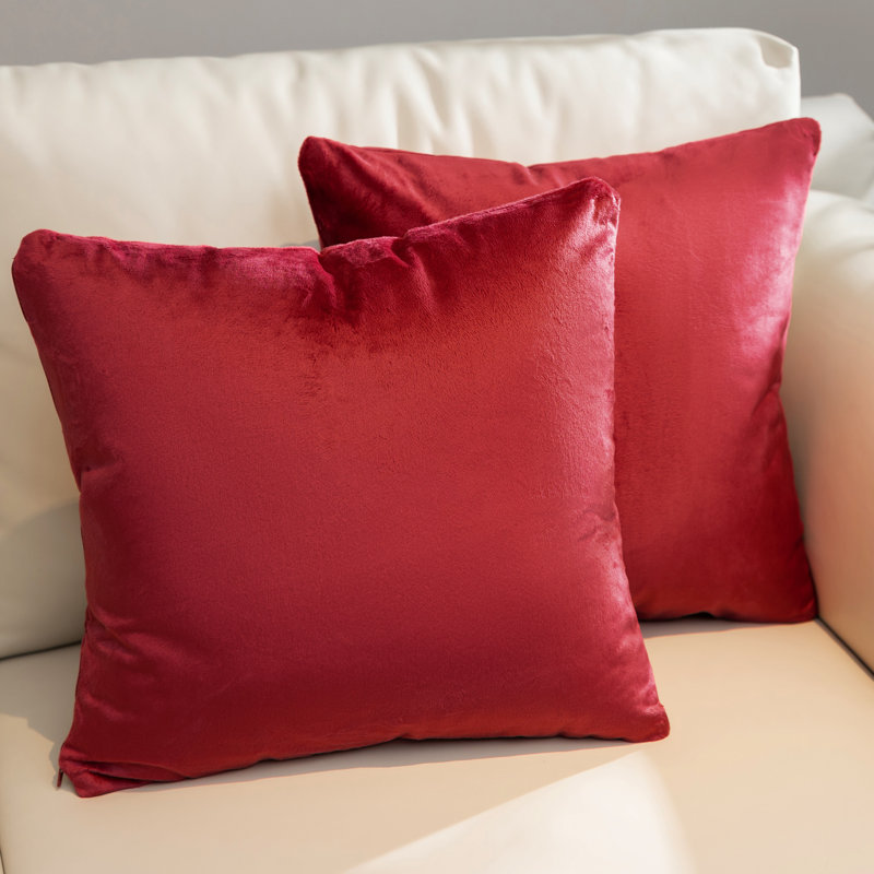 Throw Pillow, Maroon, 18" x 18"