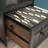 Narrow Bookcase with 2 File Drawers